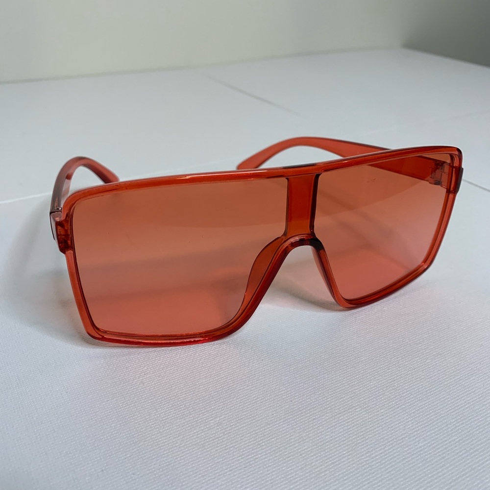 Large Red Sunglasses | size: Medium | color: Red